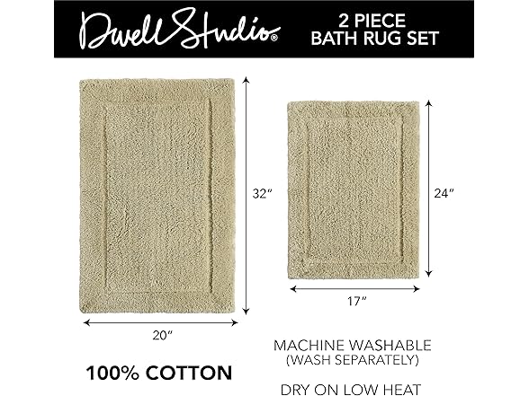 Reversible Cotton Bath Rugs