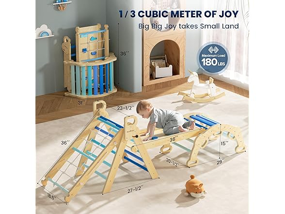 BlueWood  8-in-1 Pikler Triangle Set