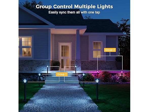 (6 Pack) XMCOSY+ Smart Solar Lights