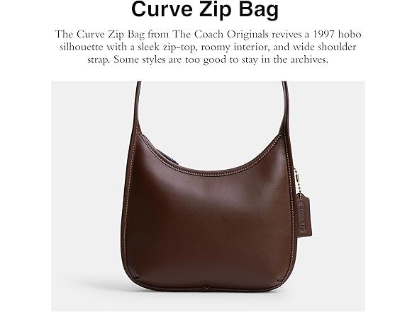 Coach Curve Zip Bag, B4/Maple (Open Box)