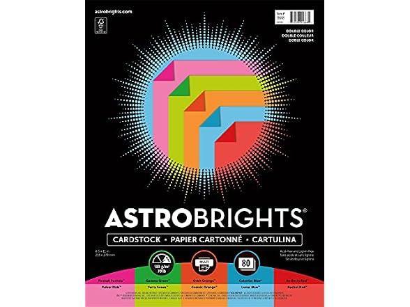 Astrobrights® PAPER,5,ASST,DBL,COLOR,80 91668-1 Each