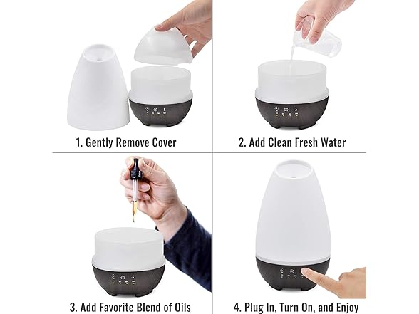HealthSmart 500ML Essential Oil Diffuser