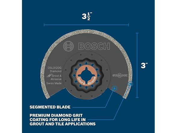 Bosch OSL312DG Diamond Grit Grout Blade