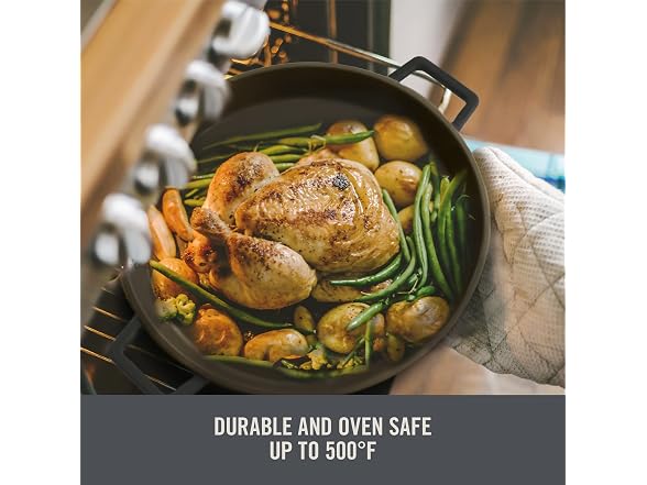 Zakarian by Dash Nonstick Cast Iron Frying Pan.