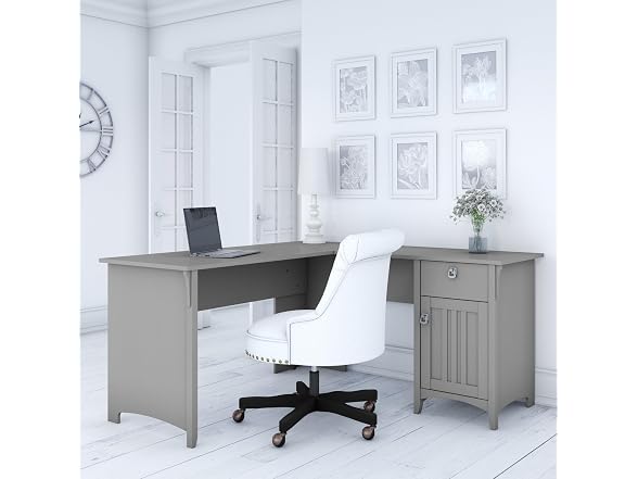 Bush Home L Shaped Desk with Storage for Home Office