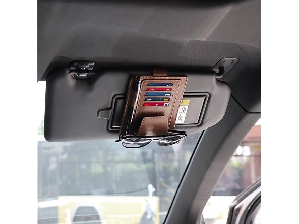 Londo Leather Car Visor Organizer
