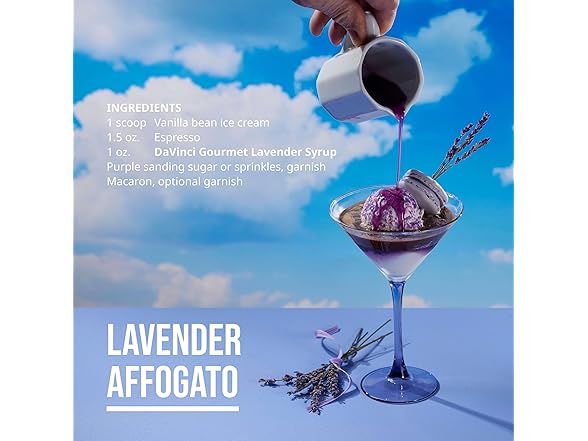 4PK DaVinci Gourmet Lavender Syrup, 25.4 Fluid Ounces