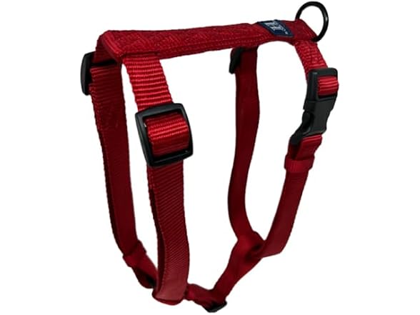 Hamilton Adjustable Comfort Nylon Dog Harness, Red