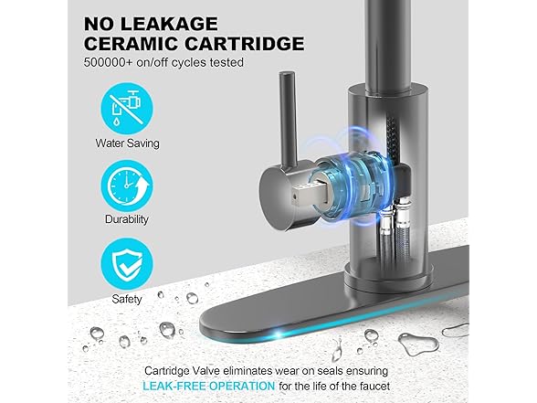 AVSIILE Waterfall Kitchen Faucets