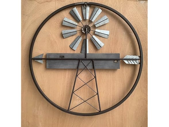 Rustic Farmhouse Windmill Wall Art