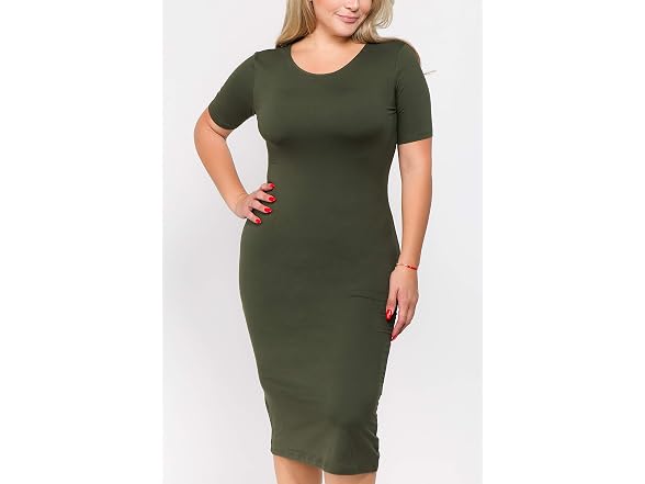 Iconoflash Women (L) Short Sleeve Midi Dress