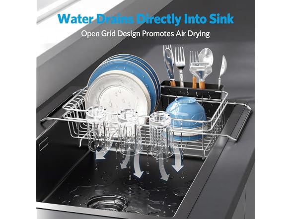 Delamu Over-the-Sink Dish Rack, Small