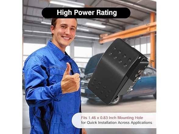 Rocker Switch 12V 20A Marine Waterproof