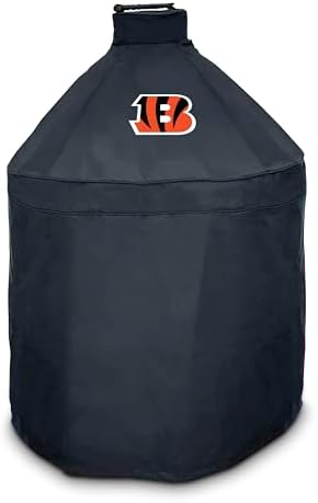 FANMATS 42776 NFL - Cincinnati Bengals - Black KAMADO Style Grill Cover with Primary Logo - 27" x 27" x 40"