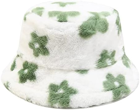 Women's Faux Fur Fuzzy Bucket Hat