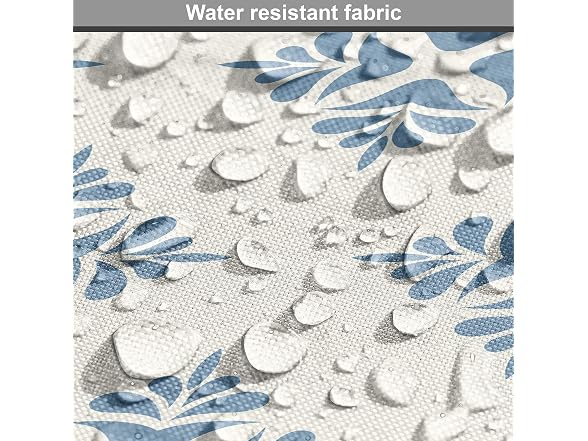 Ambesonne Geometric Fabric by The Yard, Abstract Leaves