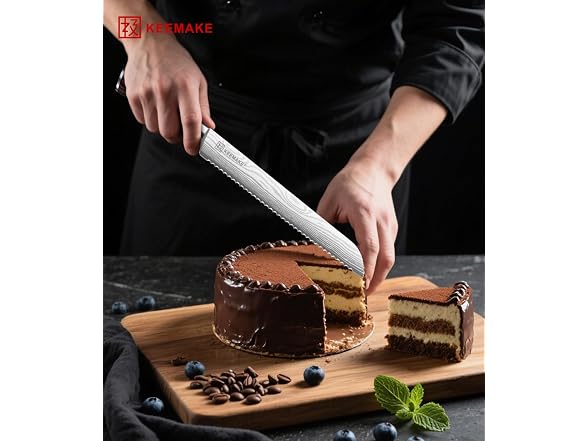 KEEMAKE 10 Inch Bread Knife