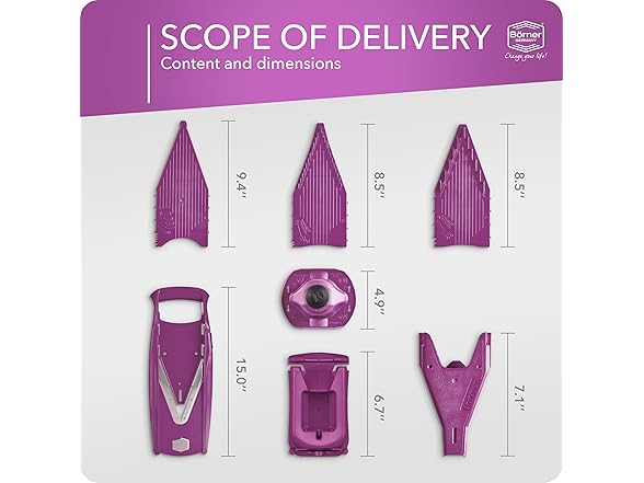 Mandoline Food Slicer Börner V5 Purple