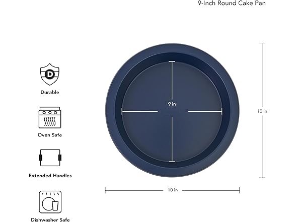 KitchenAid 9" Nonstick Round Cake Pan, Blue