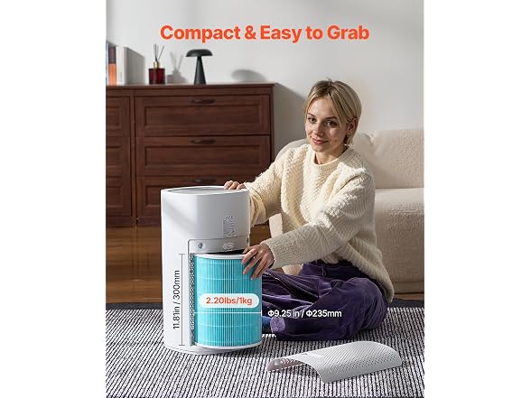 3-in-1 Compact & Lightweight Replacement Filter