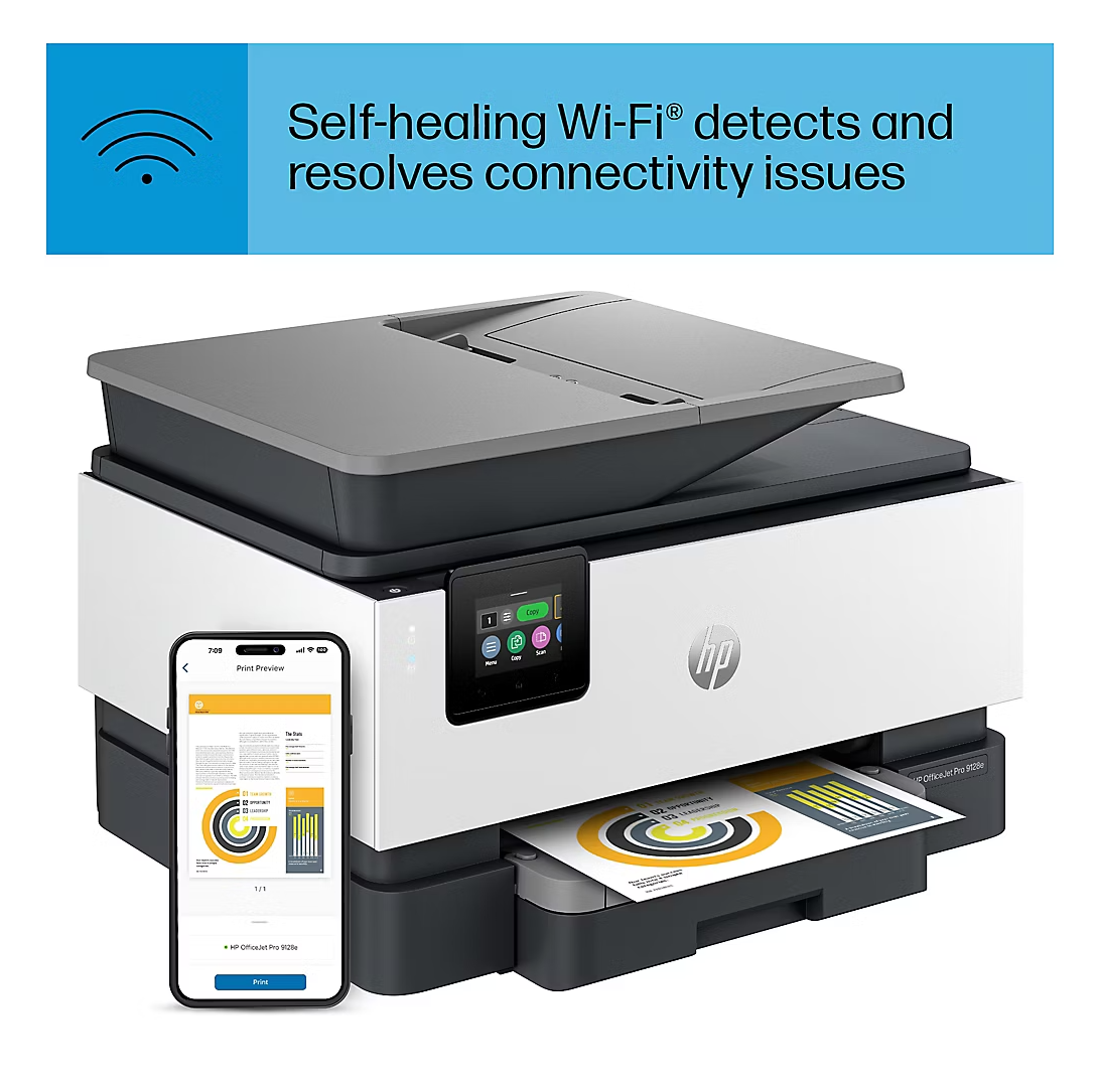 HP OfficeJet Pro 9128e Wireless Inkjet Printer - Gallery 10