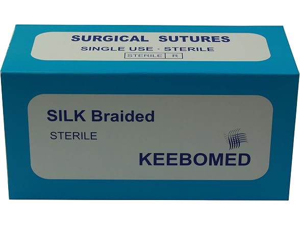 keebomed Veterinary Sutures Silk Braided Size 2/0