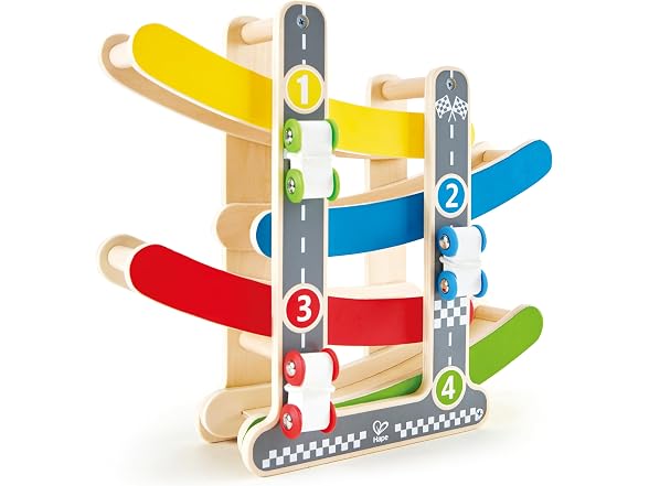Hape Toddler Wooden Race Track Car
