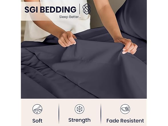 SGI bedding SGI Split King Sheet Set