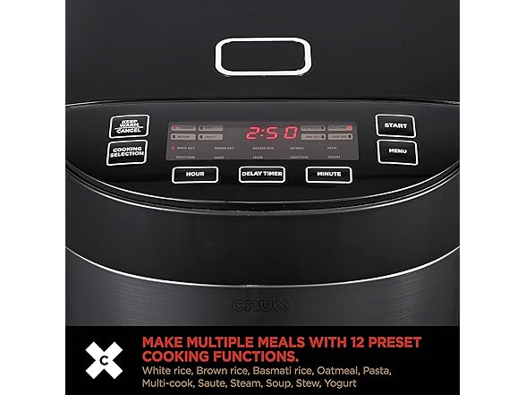 Crux 20 Cup Induction Rice Cooker