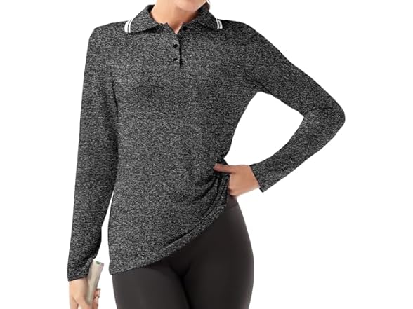 Ggov Women Golf Polo Shirts Long Sleeve UPF Shirts