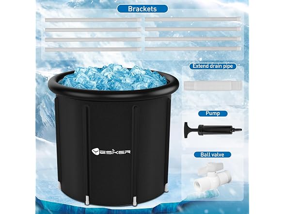 Yesker 126 Gal Ice Bath Tub with Air Ring
