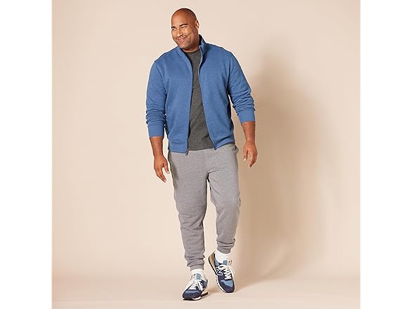 AE Mens Fleece ZipUp MockNeck Sweatshirt