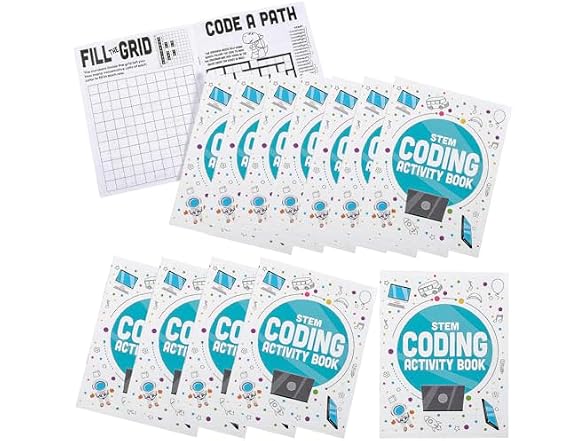 Fun Express STEM Early Coding Activity Books