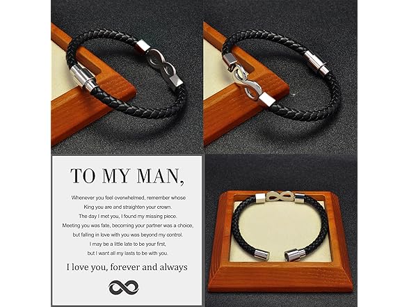 DIOWUS To My Man Infinity Bracelet