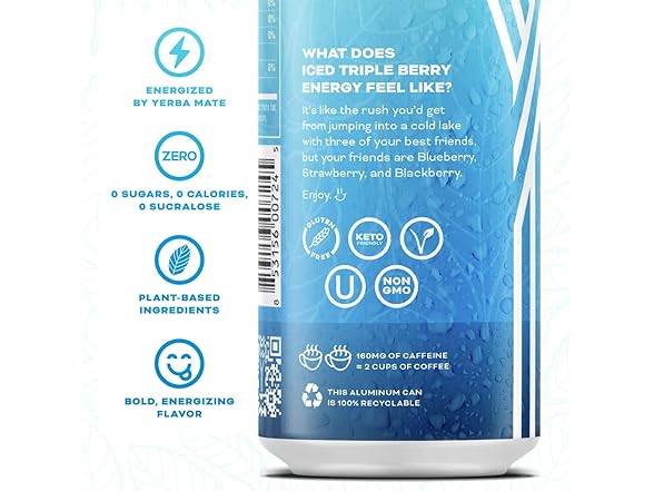 Yerbaé Energy Beverage - Iced Triple Berry