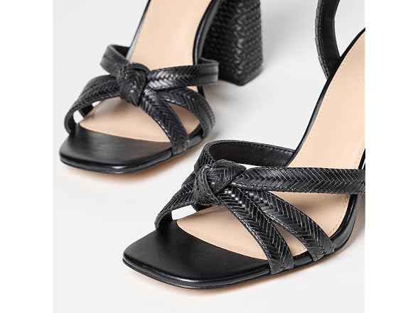 The Drop Women's Renalda Woven Chunky Heel Sandal