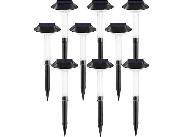 ALEPOD Color Changing Solar Pathway Lights, 8 Pk