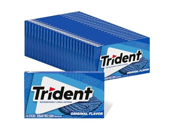 24PK Trident Original Flavor Sugar-Free Chewing Gum