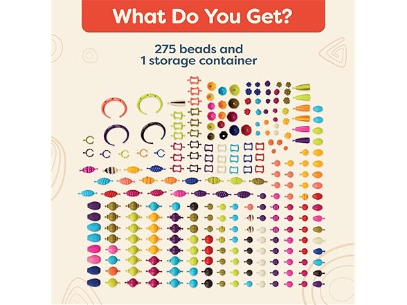 B. toys – Pop Arty! 275 Pieces – Jewlery Making Kit