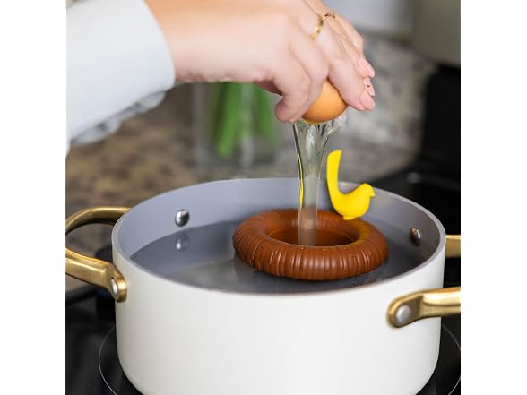 Pund'it Perched Eggs, Set of 2 Silicone Egg Poacher Cups