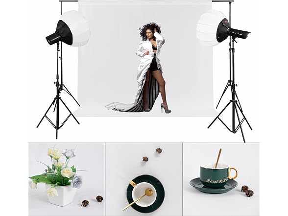 Joccun 5X7FT White Backdrop Background