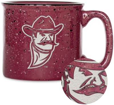 Rico Industries NCAA New Mexico State Aggies Speckle 12oz Laser Engraved Campfire Mug