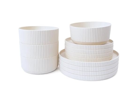 Mesa Wheat PolyPro 12 Piece Dinnerware Set-