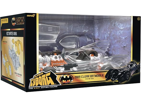 Super7 Super Cyborg Batman Batmobile 1989 13.9"