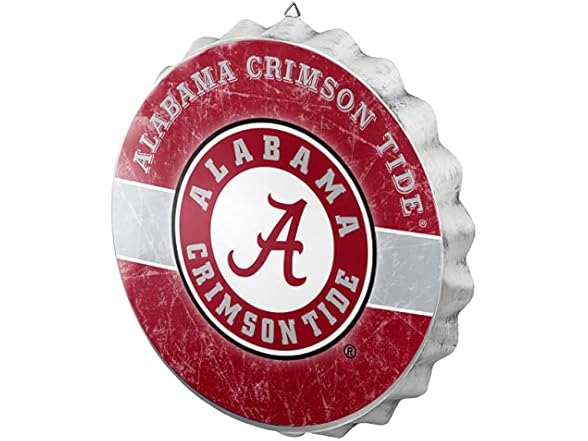 FOCO NCAA Bottle Cap Wall Sign Alabama
