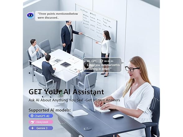 AI Smart Glasses | 8MP Camera | AI Translation