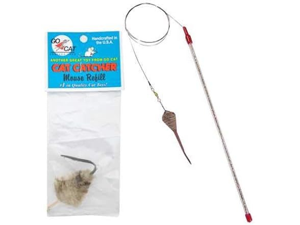 GoCat Cat LuresCatcher Cat Toy + Refill Mous