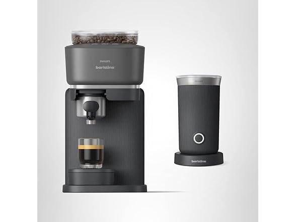 Philips Baristina Espresso Machine+Milk Frother Bundle