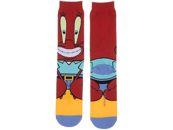 Nickelodeon Mr. Krabbs Character Socks