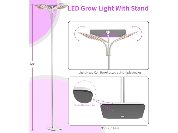 48W Grow Light For Indoor Plants